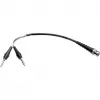Telegärtner L00010A1844 cabo de medição coaxial BNC para 2x banana de 0,5 m, preto