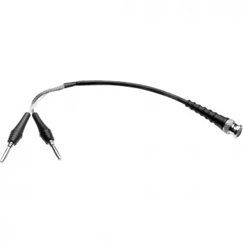 Telegärtner L00010A1844 cabo de medição coaxial BNC para 2x banana de 0,5 m, preto