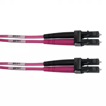 Telegärtner cabo de rede de fibra ótica multimodo LC para LC OM4 de 1 m, violeta