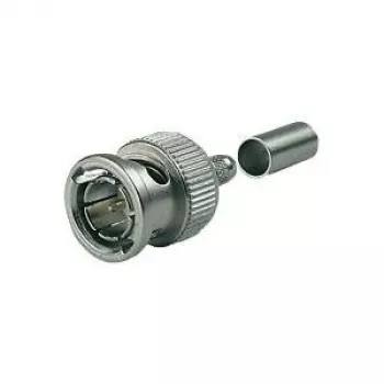 Telegärtner ficha BNC de cravar 75 Ohm para RG-179B/U, RG-187A/U, RG-316/U (J01002A0058)