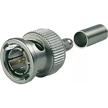 Telegärtner ficha BNC de cravar 75 Ohm para RG-179B/U, RG-187A/U, RG-316/U (J01002A0058)