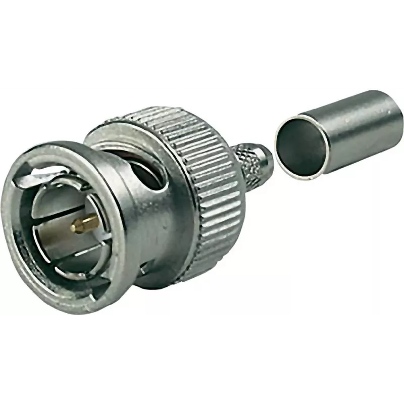 Telegärtner J01002A0058 ficha BNC para cabo G04, de crimpagem, HDTV, 75 Ohm, para RG-179B/U