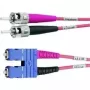 Telegärtner cabo de rede de fibra ótica ST para SC duplex multimodo OM4, 50/125µm, 3 m, água L00892A0072