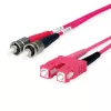 Telegärtner cabo de rede de fibra ótica ST para SC duplex multimodo OM4, 50/125µm, 3 m, água L00892A0072
