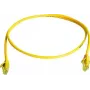 Telegärtner 100008205 cabo de rede patch RJ45, CAT 5e, 1,0 m, retardante de chama, com proteção anti-dobragem, amarelo