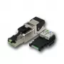 TELEGÄRTNER DataVoice Office ficha RJ45 blindada Cat.6A para montagem em campo, 5-9 mm J00026A2003