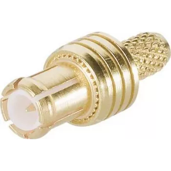 TELEGÄRTNER conector reto MCX 50 Ohm cravar/soldar para RG174/RG188/RG316