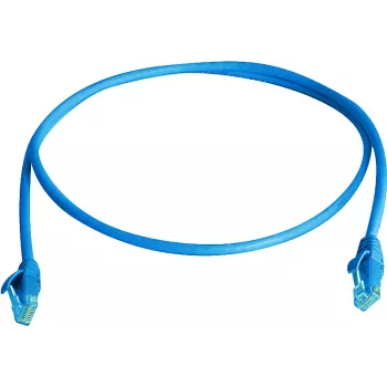 Telegärtner 100008054 cabo patch Cat6 U/UTP RJ45, 1m, azul, LSZH
