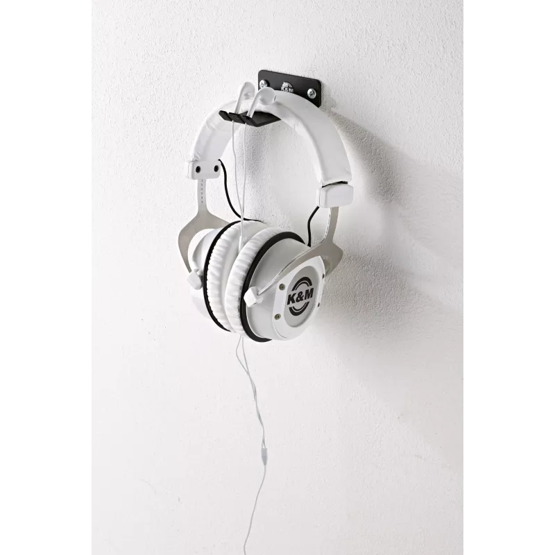 König & Meyer KM-16311 suporte para auscultadores in-ear, on-ear e over-ear, preto