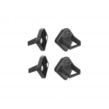 König & Meyer 19708-000-55 suporte magnético para tablet, com amortecimento de ruído, pack de 4, preto