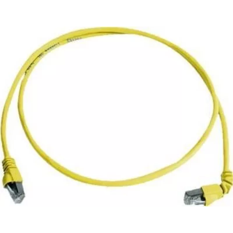 Telegärtner 100008675 cabo patch CAT 6a S/FTP, RJ45, 5 m, amarelo, LSZH