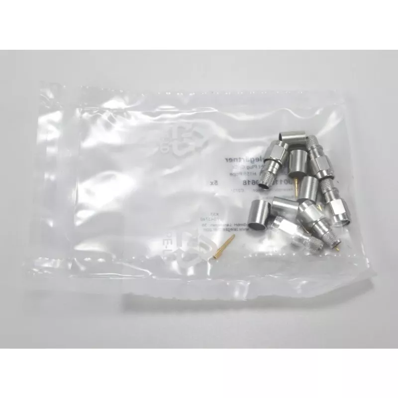 Telegärtner ficha reta SMA crimp G30 (1,5/3,8), H 155, Low Loss 1,4/3,8 crimp/crimp conector coaxial macho J01150A0618