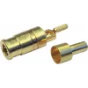 Conector fêmea SMB Telegärtner para PCB, reto, 50 Ohm, dourado