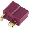 Ficha fêmea T-Plug Reely dourada 20 unid.