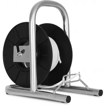 Enrolador de cabo manual TechniSat 0000/3447, prateado