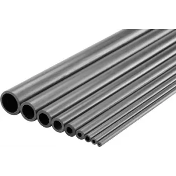 Tubo de carbono Reely 2 mm de diâmetro exterior, 1 mm de diâmetro interior, 1000 mm de comprimento, 1 unid.