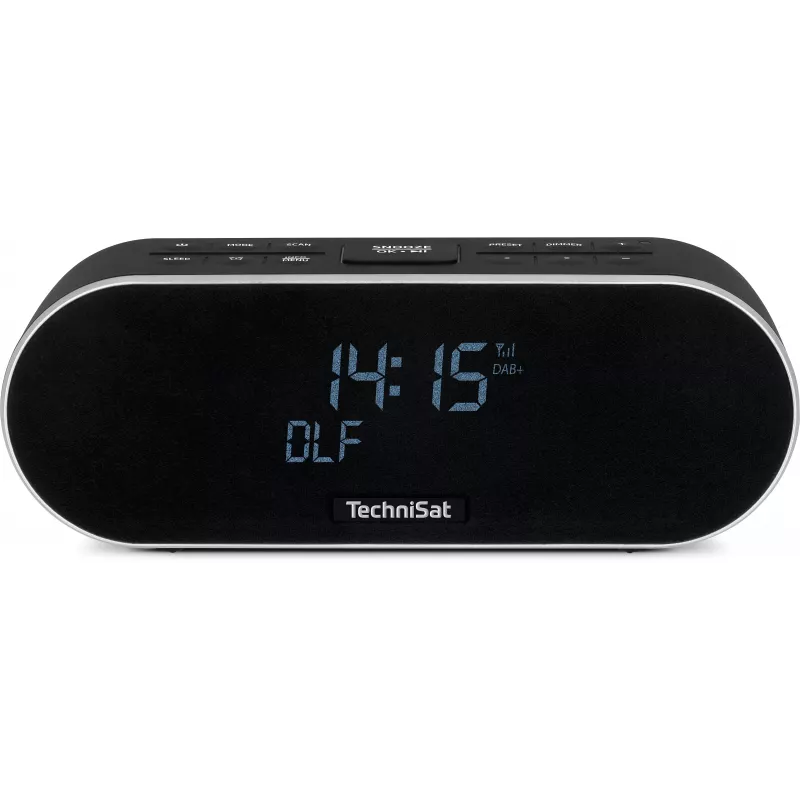 TechniSat DigitRadio 53 BT rádio-despertador DAB+/FM com Bluetooth e função de carregamento USB, preto