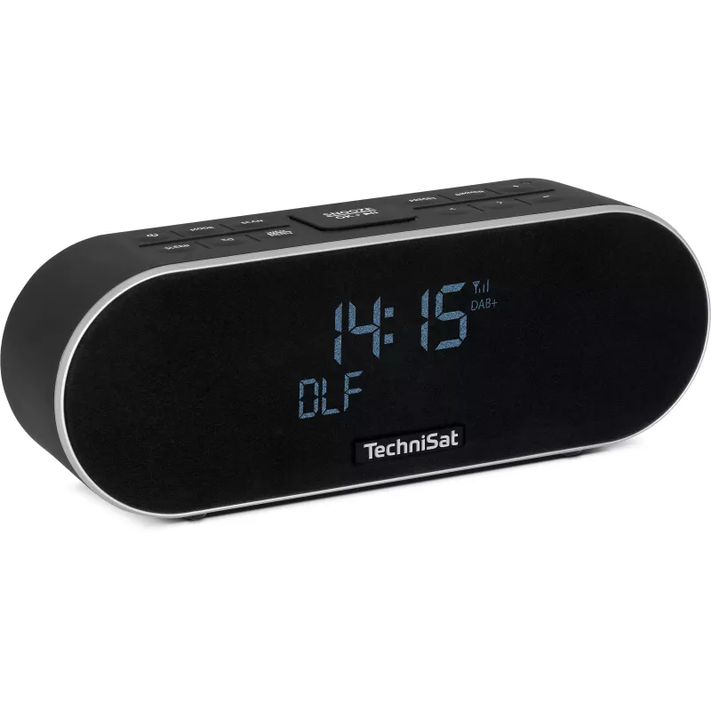 TechniSat DigitRadio 53 BT rádio-despertador DAB+/FM com Bluetooth e função de carregamento USB, preto