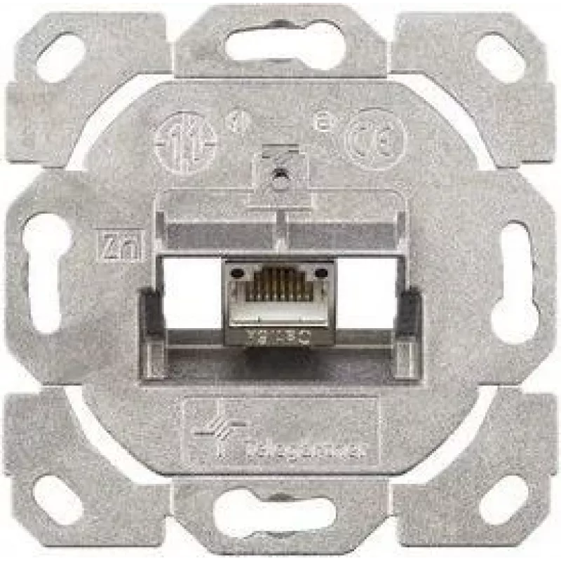 TELEGÄRTNER AMJ-S Cat.6A módulo de ligação RJ45 blindado com tampa, branco puro J00020A0514