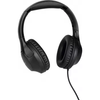 TechniSat Stereoman 3 auscultadores fechados com fios e microfone, cabo de 3 m, preto 0000/9105