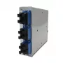Telegärtner STX distribuidor de fibra ótica para calha DIN, 6x SC duplex monomodo, cassete de fusão de 12 fibras, pigtails, pronto a fusionar H82050E0002