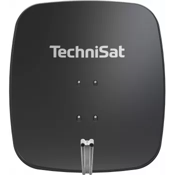 TechniSat SATMAN 65 PLUS Antena parabólica – 65 cm, ganho de 35,7 dBi, HDTV, montagem em mastro, cinzento claro
