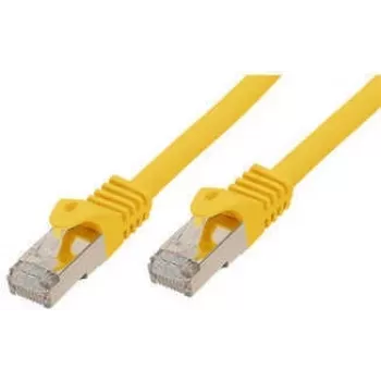 S CONN Cabo de rede padrão Cat. 6A com cabo bruto Cat.7 S/FTP duplamente blindado sem halogéneos amarelo 50,0 m 16675550Y