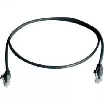 Telegärtner L00001A0238 Cabo de rede Cat6 U/UTP preto de 2m