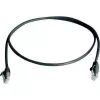 Telegärtner L00001A0238 Cabo de rede Cat6 U/UTP preto de 2m