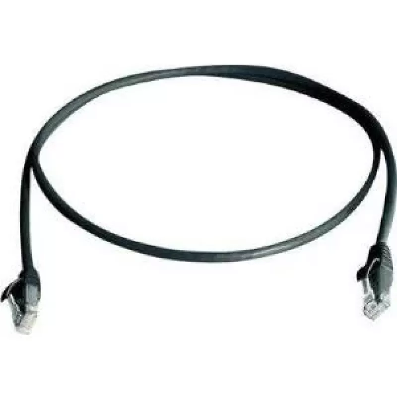 Telegärtner L00001A0238 Cabo de rede Cat6 U/UTP preto de 2m
