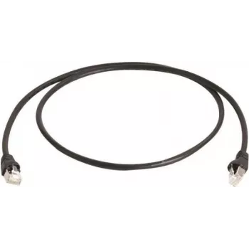 Cabo de patch Telegärtner Cat 6A S/FTP, 1,5 m, preto L00001A0169