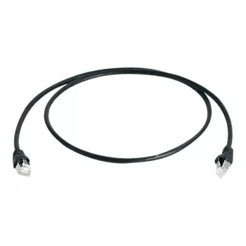 Cabo de patch Telegärtner Cat 6A S/FTP, 1,5 m, preto L00001A0169