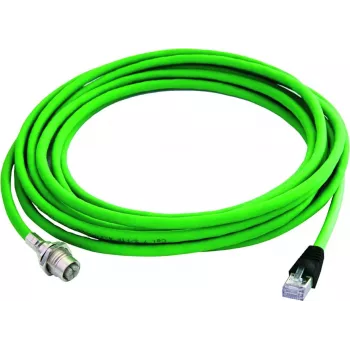 Cabo de patch Telegärtner Cat.7A S/FTP, 5 m, LSZH, cinzento, 10 Gbps, RJ45 100017395