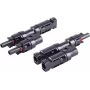 Conjunto de adaptador em T S CONN MAXIMUM CONNECTIVITY PV4, 2/1, IP68, 1,5 kV, preto (02-21012)