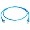 Cabo de patch TELEGÄRTNER 100008091 RJ45, CAT 6a S/FTP, azul, ignífugo, com proteção anti-dobras, 1 m