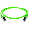 Cabo de patch Telegärtner 100017323 RJ45, CAT 5e, U/UTP, verde, 0,5 m