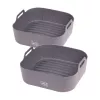 Conjunto de 2 formas de silicone LURCH para fritadeira de ar quente 17 x 17 cm 00070205