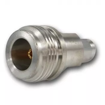 Adaptador coaxial Telegärtner inter-séries SMA macho para N fêmea 50 Ohm DC-18 GHz