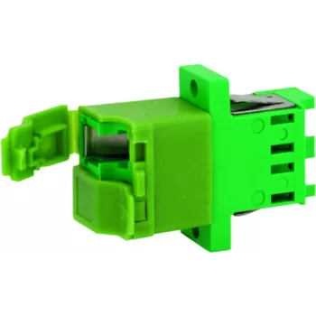Adaptador simplex Telegärtner J08071A0028 LC/APC, verde, manga de zircónia