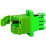 Adaptador simplex Telegärtner J08071A0028 LC/APC, verde, manga de zircónia