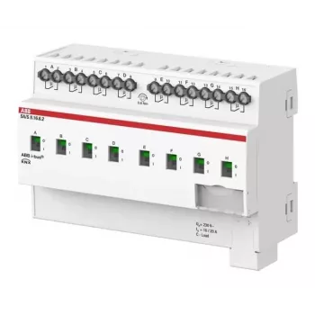 ABB SA/S8.16.6.2 Atuador de comutação 8 vias 16A C-Load, calha DIN, KNX 2CDG110271R0011