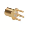 Conector fêmea MMCX PCB TELEGÄRTNER, reto, 50 Ohm, dourado, pack de 5 (J01341A0161)