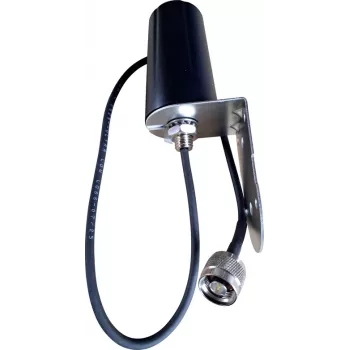 Wittenberg Antennen Poly-103555 Antena omnidirecional 5G LTE, cabo de 0,5 m, ligação N, 50 Ohm, Branco