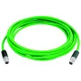 TELEGÄRTNER TEGA L80000A0000 Cabo de patch Industrial Ethernet STX M12 codificado X Cat.6a, 0,5 m
