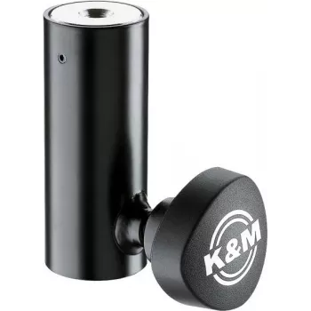 K&M 24528 Flange redutor de 38mm para 35mm para suportes de altifalante, Preto 24528-000-55