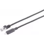 S CONN Maximum Connectivity Cabo adaptador USB-C LAN 1G, USB Type-C para RJ45, alumínio, Preto, 5m (14-51055)
