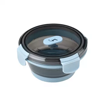 LURCH up & down 240532 Recipiente de armazenamento para alimentos, 400 ml, 6,7 cm de altura, azul