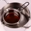 Lurch Tigela de fusão Bain-Marie em aço inoxidável, Prateado, 11 cm de diâmetro, 350 ml, com bico e gancho de apoio (70276)