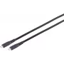 Cabo USB-C para USB-C S CONN MAXIMUM CONNECTIVITY 3.2 Gen 2x2, TPE, 1,0 m, preto 13-57025