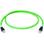 Cabo de rede Cat6a S/FTP (S-STP) Telegärtner L80404A0005 7,5 m verde